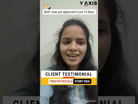 Testimonial - Preethi Patlola - Study Visa